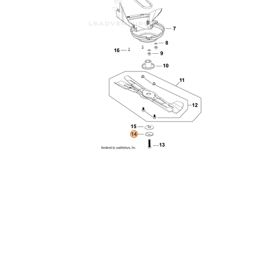 Echo part YH451000580 — IPL diagram snippet (6x zoom, amber highlight)