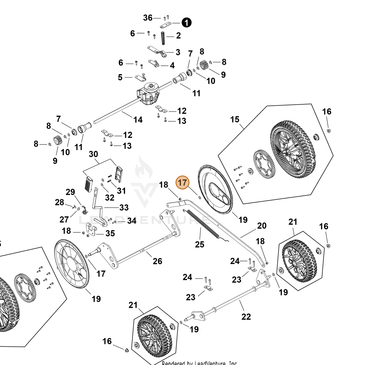 Echo part YH451000600 — IPL diagram snippet (6x zoom, amber highlight)