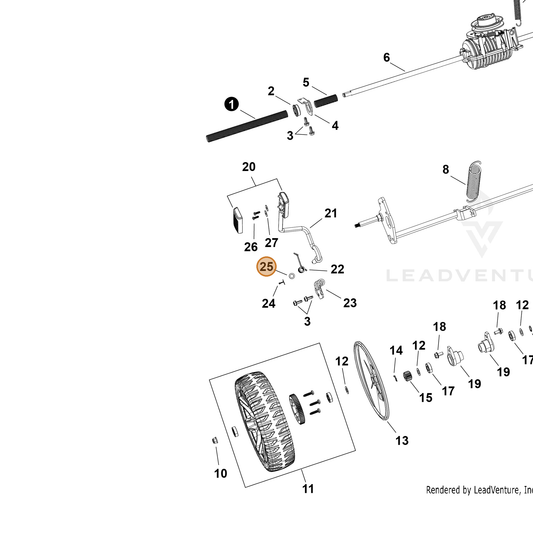 Echo part YH451000630 — IPL diagram snippet (6x zoom, amber highlight)