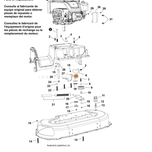 Echo part YH451000680 — IPL diagram snippet (6x zoom, amber highlight)