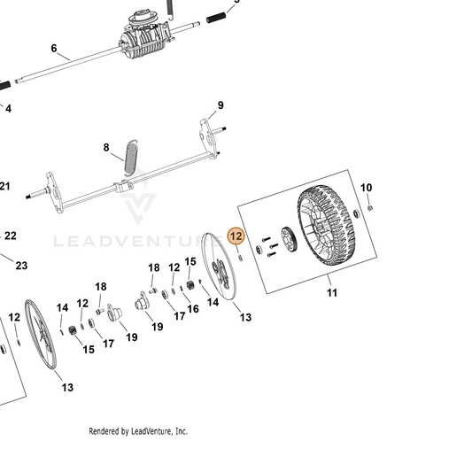 Echo part YH451000700 — IPL diagram snippet (6x zoom, amber highlight)