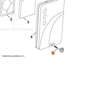ECHO part YH452000110 — IPL diagram snippet (6x zoom, amber highlight)