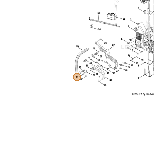 Echo part YH452000240 — IPL diagram snippet (6x zoom, amber highlight)