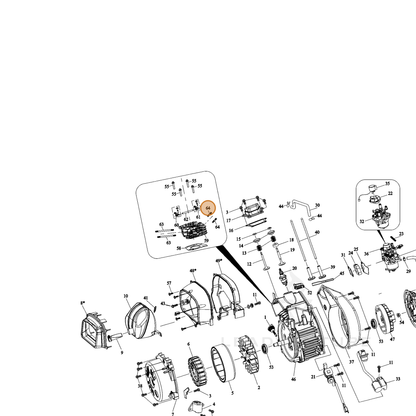 ECHO part YH452000750 — IPL diagram snippet (6x zoom, amber highlight)
