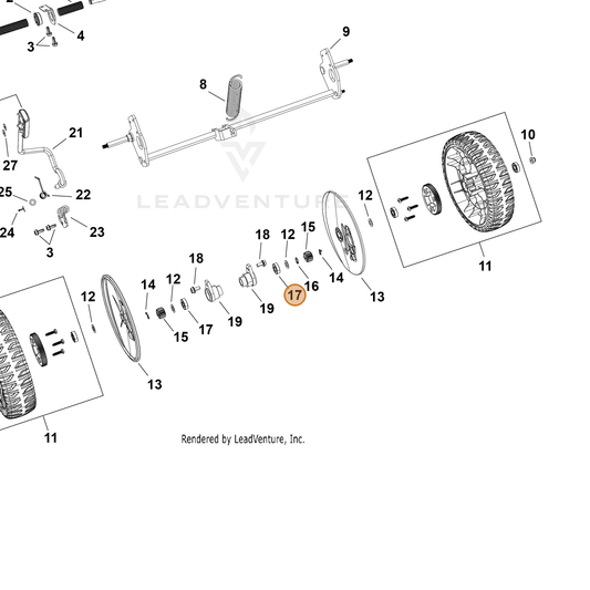 Echo part YH453000231 — IPL diagram snippet (6x zoom, amber highlight)