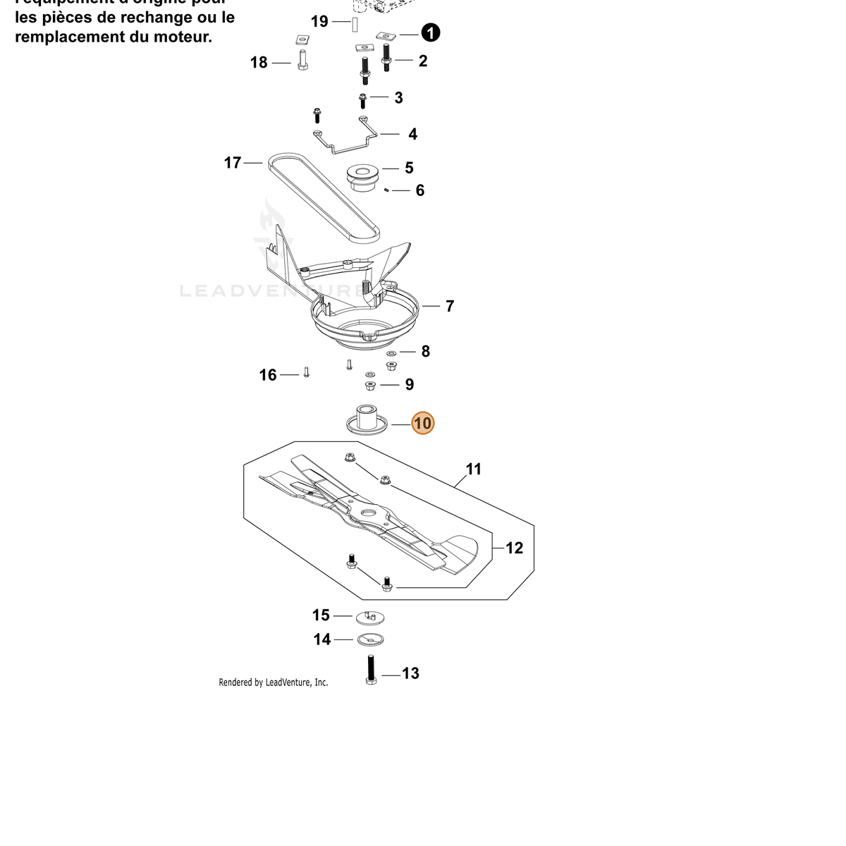 Echo part YH456000090 — IPL diagram snippet (6x zoom, amber highlight)