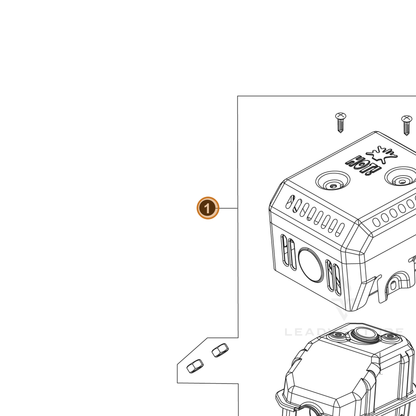 ECHO part YH460000100 — IPL diagram snippet (6x zoom, amber highlight)