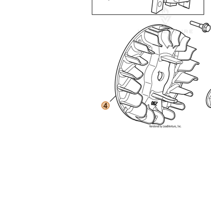 ECHO part YH461000050 — IPL diagram snippet (6x zoom, amber highlight)