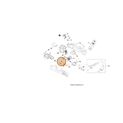 ECHO part YH462000030 — IPL diagram snippet (6x zoom, amber highlight)
