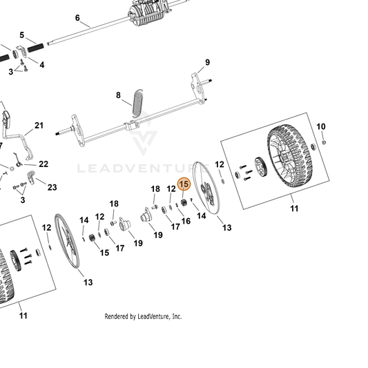 Echo part YH464000070 — IPL diagram snippet (6x zoom, amber highlight)
