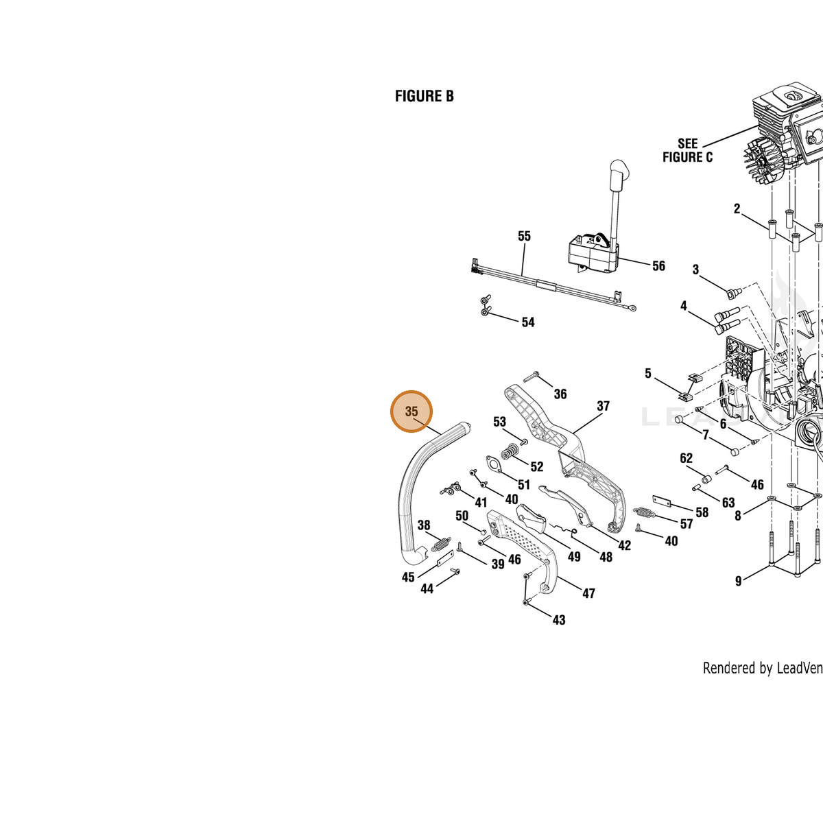 Echo part YH466000240 — IPL diagram snippet (6x zoom, amber highlight)