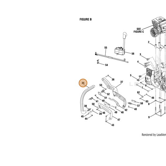 Echo part YH466000240 — IPL diagram snippet (6x zoom, amber highlight)