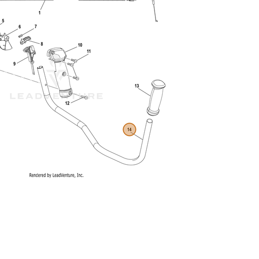Echo part YH466000280 — IPL diagram snippet (6x zoom, amber highlight)