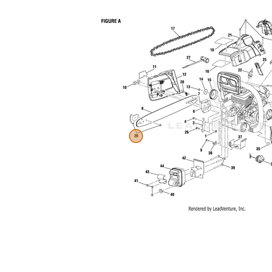 Echo part YH466000330 — IPL diagram snippet (6x zoom, amber highlight)