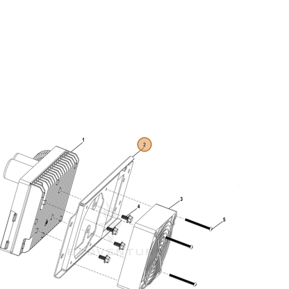 ECHO part YH466000360 — IPL diagram snippet (6x zoom, amber highlight)