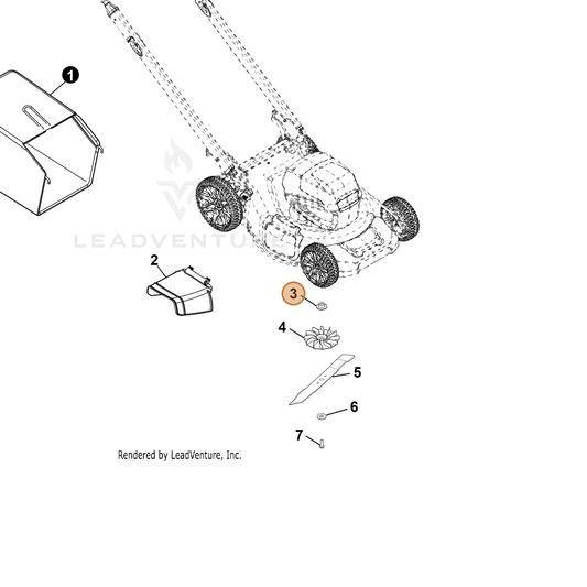 Echo part YH466000730 — IPL diagram snippet (6x zoom, amber highlight)