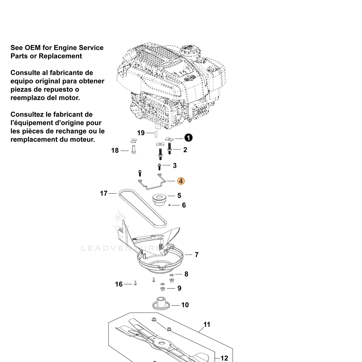 Echo part YH466000790 — IPL diagram snippet (6x zoom, amber highlight)