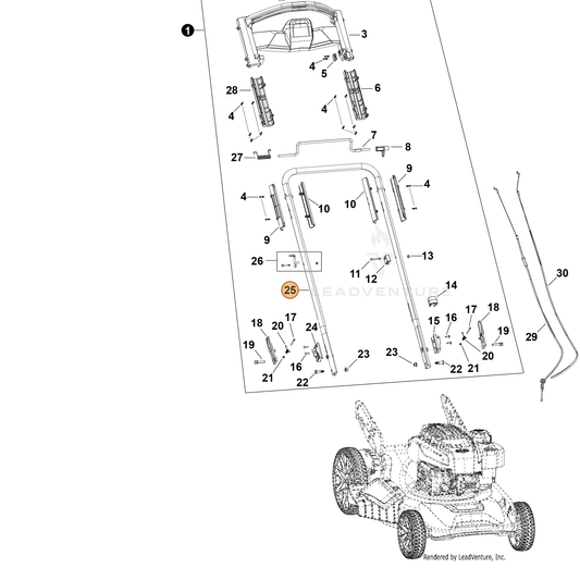 Echo part YH466000850 — IPL diagram snippet (6x zoom, amber highlight)