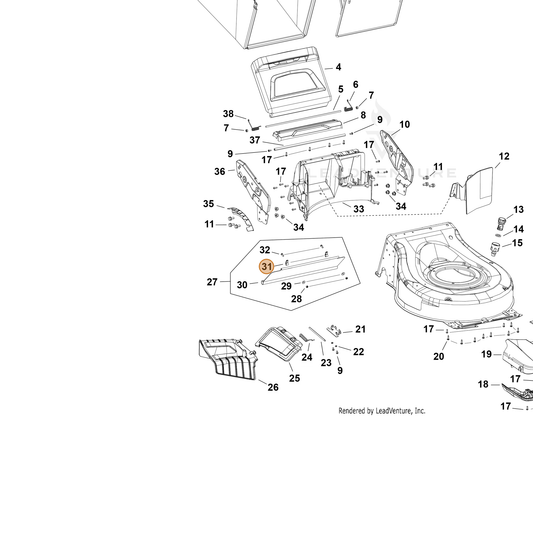 Echo part YH466000930 — IPL diagram snippet (6x zoom, amber highlight)