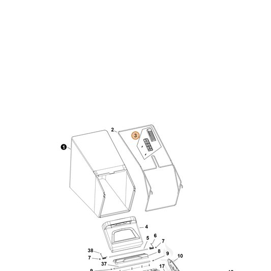 Echo part YH466000940 — IPL diagram snippet (6x zoom, amber highlight)