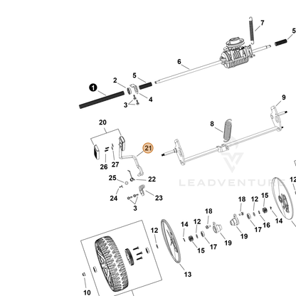 Echo part YH466000990 — IPL diagram snippet (6x zoom, amber highlight)
