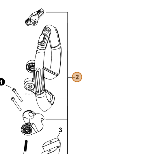 Echo part YH466001080 — IPL diagram snippet (6x zoom, amber highlight)
