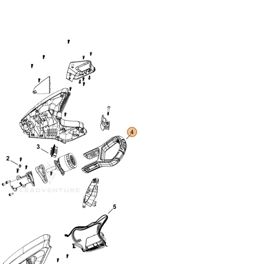 Echo part YH466001100 — IPL diagram snippet (6x zoom, amber highlight)
