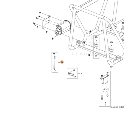 ECHO part YH467000150 — IPL diagram snippet (6x zoom, amber highlight)
