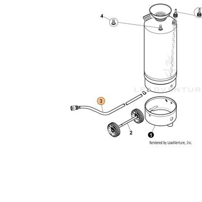 ECHO part YH467000670 — IPL diagram snippet (6x zoom, amber highlight)