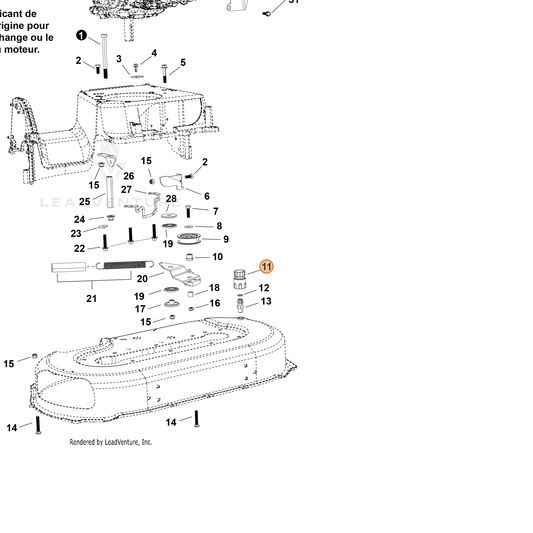 Echo part YH467000890 — IPL diagram snippet (6x zoom, amber highlight)