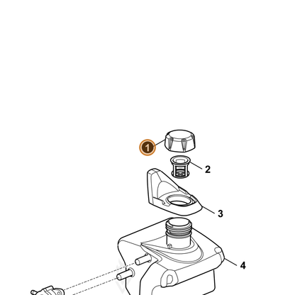 ECHO part YH468000200 — IPL diagram snippet (6x zoom, amber highlight)