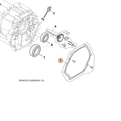 ECHO part YH468000470 — IPL diagram snippet (6x zoom, amber highlight)
