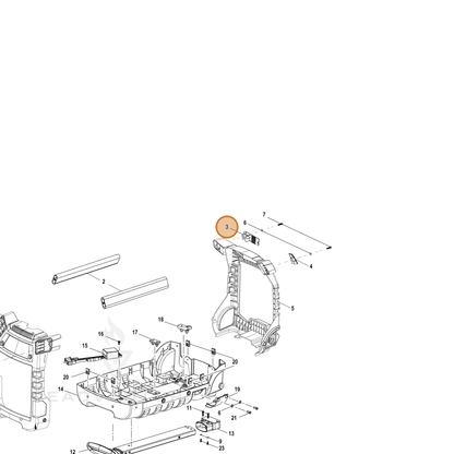 ECHO part YH468000560 — IPL diagram snippet (6x zoom, amber highlight)