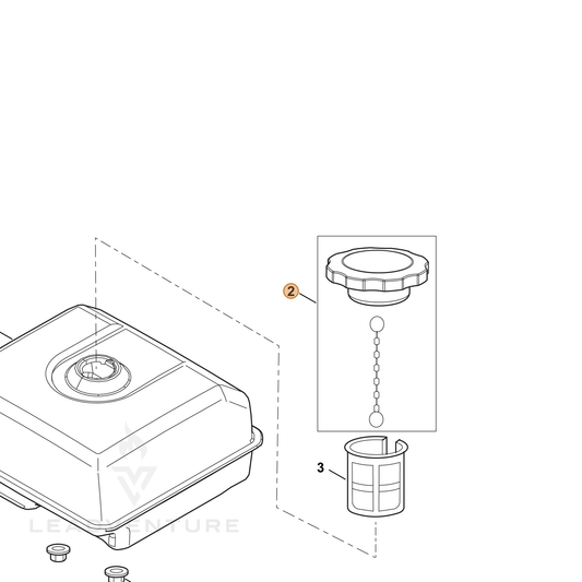 ECHO part YH468000730 — IPL diagram snippet (6x zoom, amber highlight)