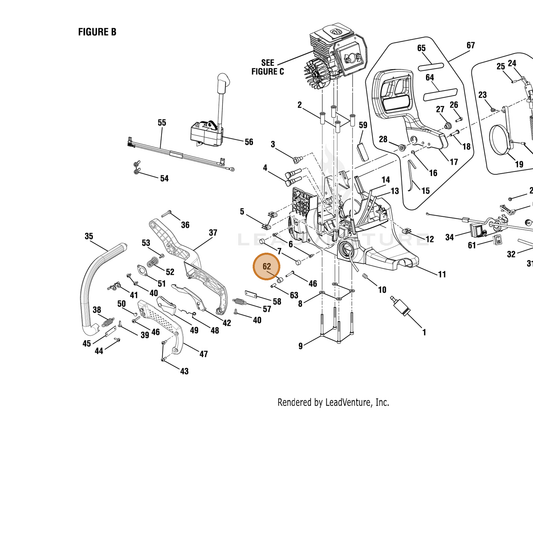 Echo part YH468000900 — IPL diagram snippet (6x zoom, amber highlight)