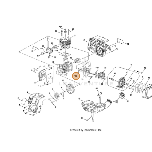 Echo part YH468001120 — IPL diagram snippet (6x zoom, amber highlight)