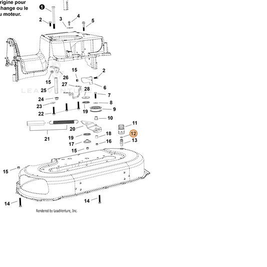 Echo part YH468001980 — IPL diagram snippet (6x zoom, amber highlight)