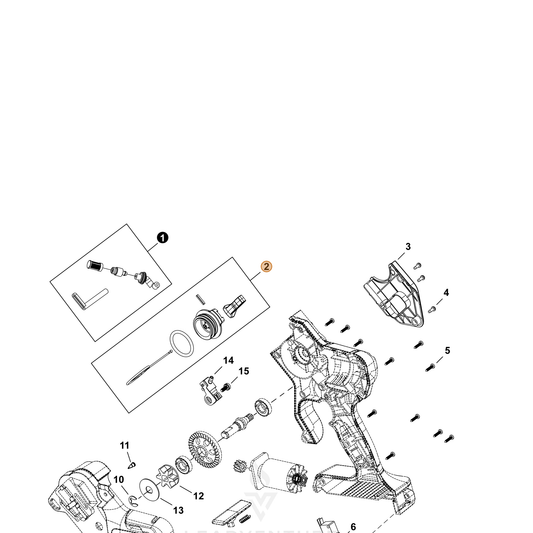 Echo part YH468002040 — IPL diagram snippet (6x zoom, amber highlight)