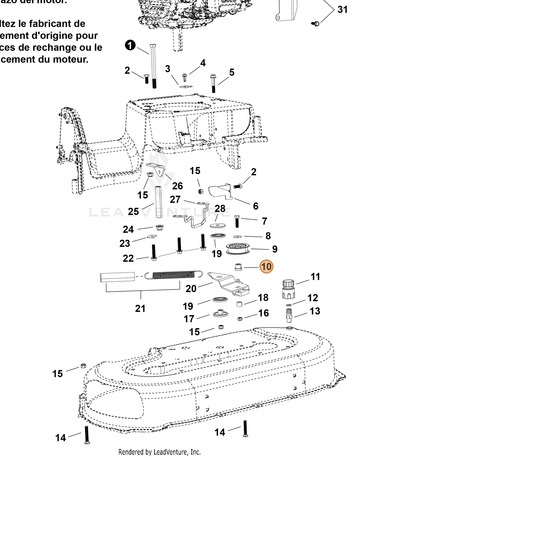 Echo part YH468002070 — IPL diagram snippet (6x zoom, amber highlight)