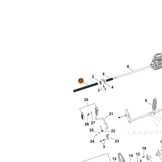 Echo part YH468002110 — IPL diagram snippet (6x zoom, amber highlight)