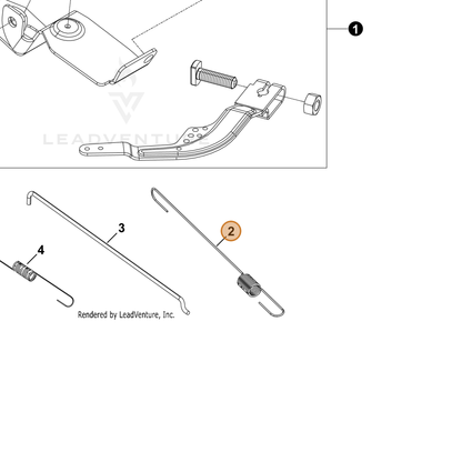 ECHO part YH470000150 — IPL diagram snippet (6x zoom, amber highlight)