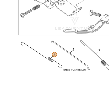 ECHO part YH470000170 — IPL diagram snippet (6x zoom, amber highlight)