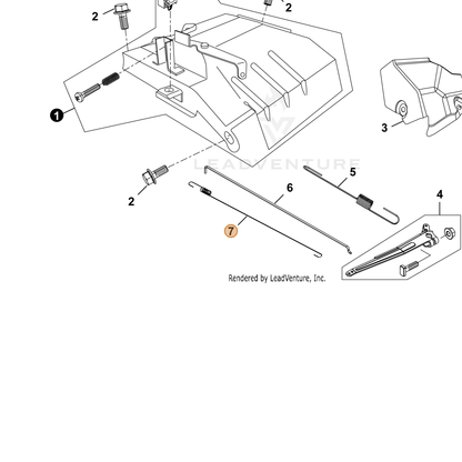 ECHO part YH470000230 — IPL diagram snippet (6x zoom, amber highlight)