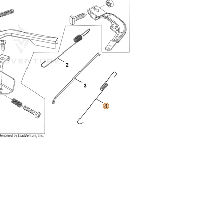 ECHO part YH470000350 — IPL diagram snippet (6x zoom, amber highlight)