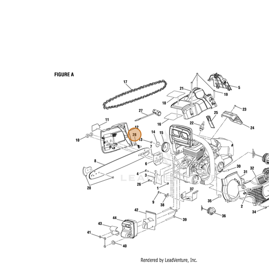 Echo part YH470000520 — IPL diagram snippet (6x zoom, amber highlight)