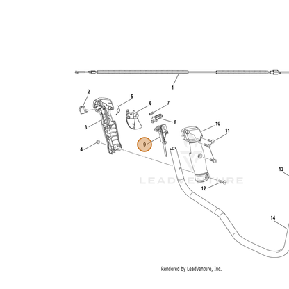 Echo part YH470000570 — IPL diagram snippet (6x zoom, amber highlight)