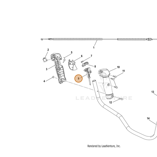 Echo part YH470000570 — IPL diagram snippet (6x zoom, amber highlight)