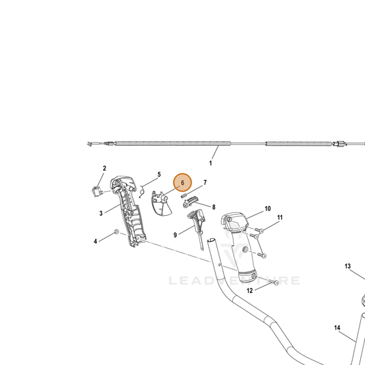 Echo part YH470000590 — IPL diagram snippet (6x zoom, amber highlight)