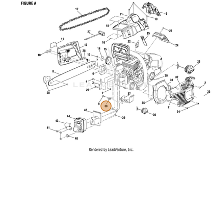 Echo part YH470000680 — IPL diagram snippet (6x zoom, amber highlight)