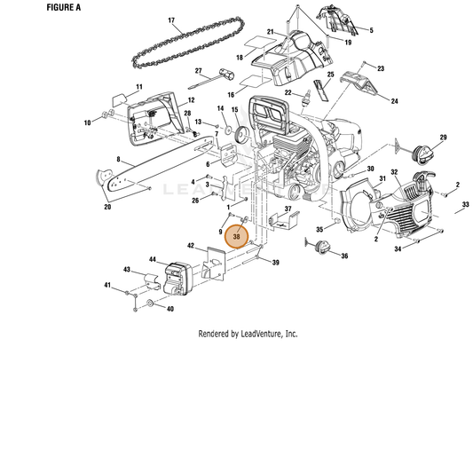 Echo part YH470000680 — IPL diagram snippet (6x zoom, amber highlight)